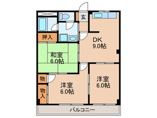 サンプラザ西野Ⅰの物件間取画像